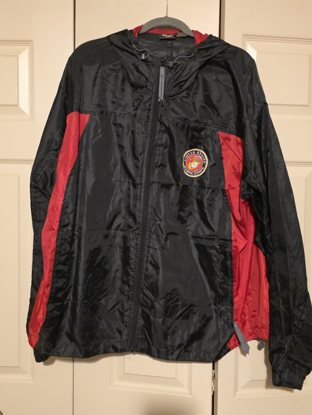Mens Marine Corps Windbreaker Jacket sz XL